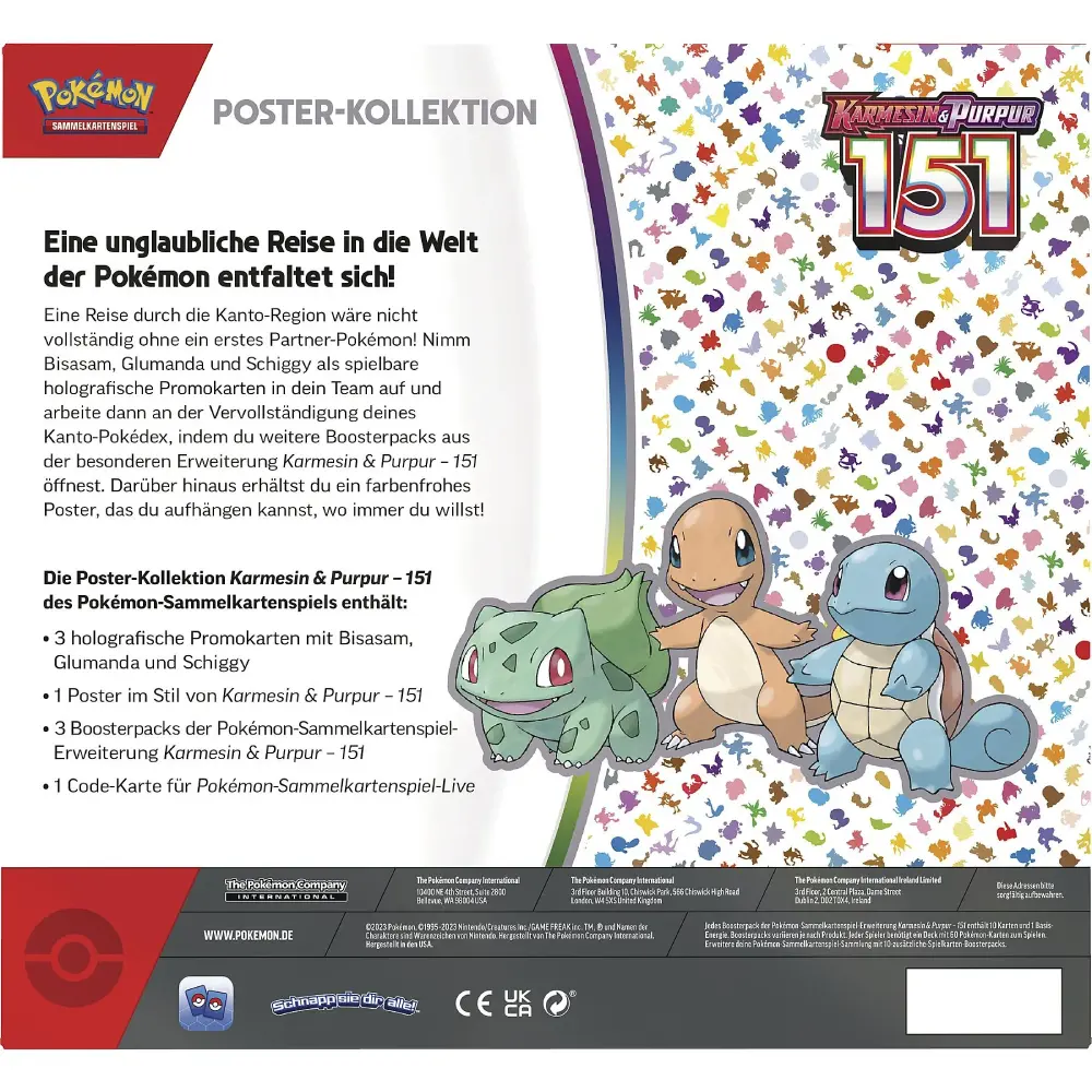 Pokémon TCG - KP03.5 - Karmesin Purpur - 151 - Poster Box