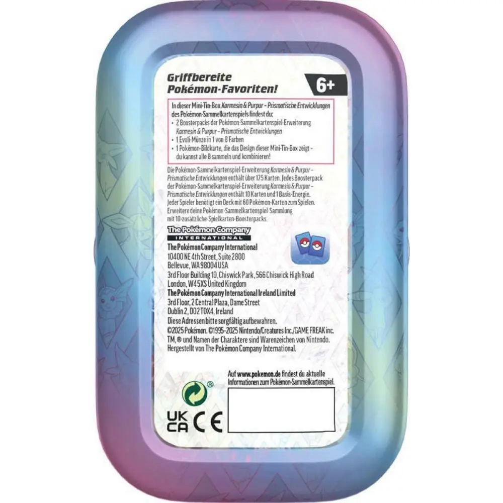 Pokemon TCG - KP08.5 - Prismatische Entwicklungen - Mini-Tin