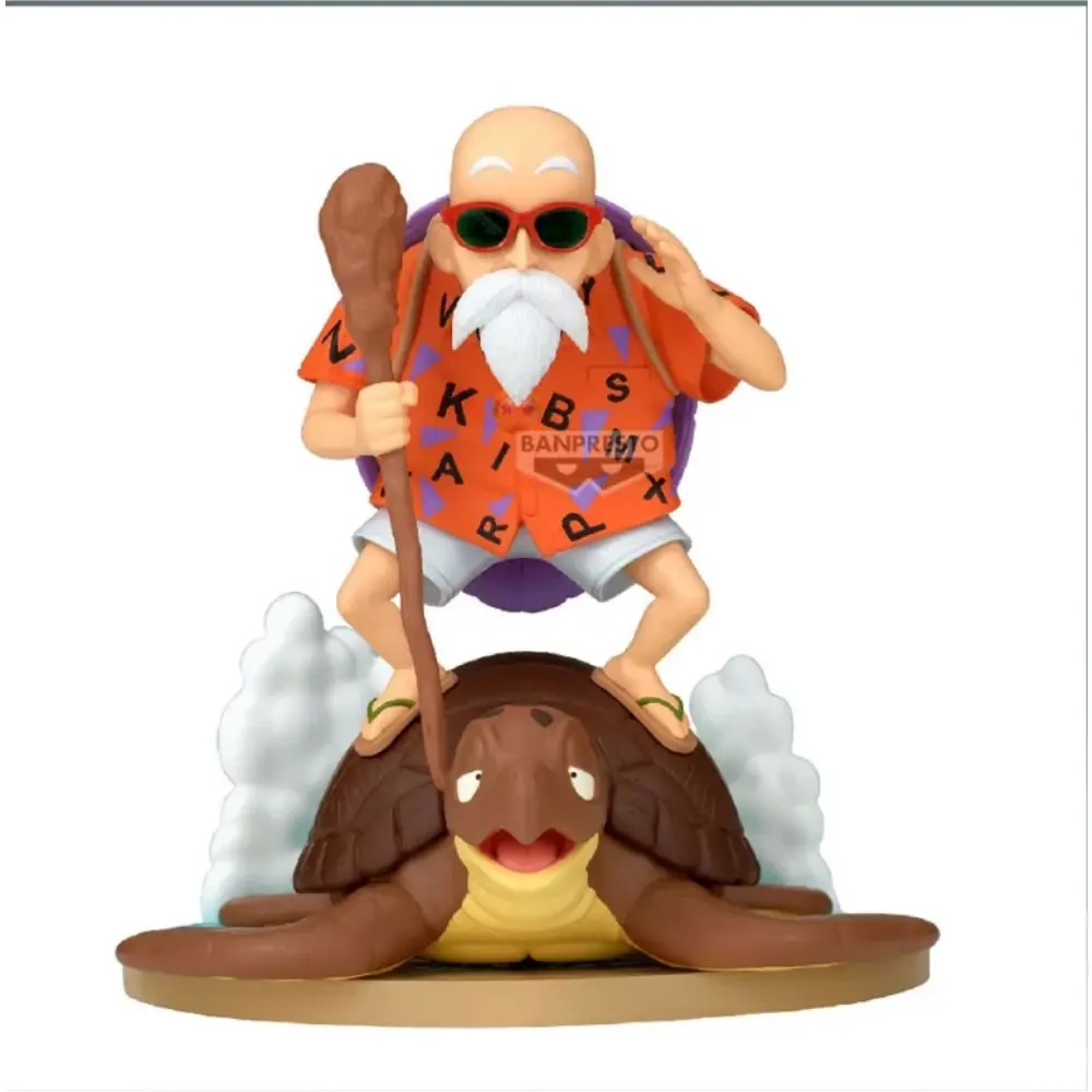 Dragon Ball Muten Roshi History Box Figur 20cm von Banpresto mit Schildkröte und Diorama-Basis