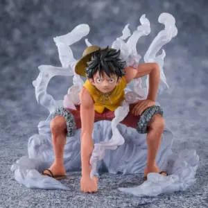 Monkey D. Ruffy FiguartsZERO Extra Battle PVC Statue aus One Piece. Ca. 12 cm groß, Gear 2 Aktivierung während der Marineford Summit War