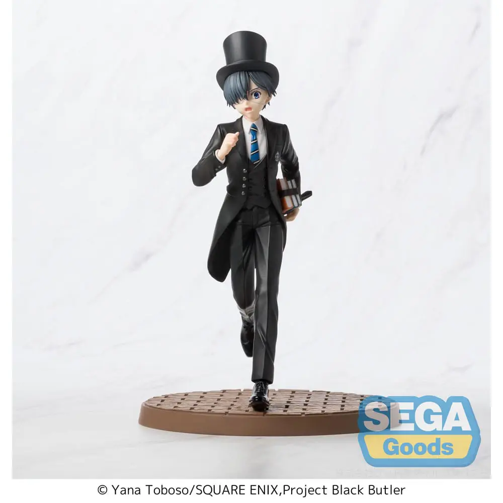 Black Butler Ciel Phantomhive Luminasta PVC Statue aus dem Boarding School Arc. Ca. 22 cm – von Sega.