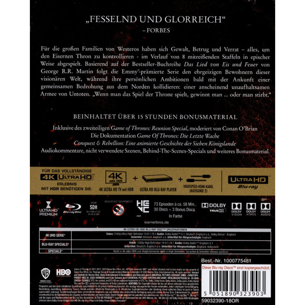 Game of Thrones - Komplette Serie - Blu-ray